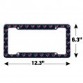 Superman Usa American Flag Shield Logo License Plate Tag Frame