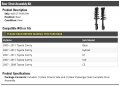 Rear Strut And Coil Spring Assembly Set Of 2 Compatible With 2007-2011 Toyota Camry