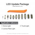 6pcs Led Interior Lights Bulb Kit For Nissan Sentra 2013 2014 2015 2016 2017 2018 2019 2020 Super Bright 6000k White Bulbs Dome
