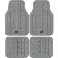 Motor Trend Grand Prix Tire Tread Rubber Car Floor Mats For Autos Suv Truck Van All-weather Waterproof Protection Front Rear