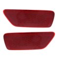 Rear Bumper Reflectors For 2011 2022 Jeep Compass Pair Capa Certified Red Lens Plastic Snap In Replacement Ch1184100c And 