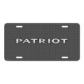 Jeep Patriot Front Mesh Grill Graphic Aluminum Metal License Plate 12 In X 6 Universal Fit Black Ggl01