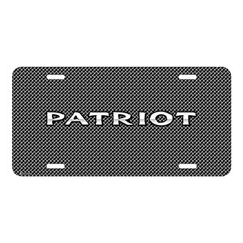 Jeep Patriot Front Mesh Grill Graphic Aluminum Metal License Plate 12 In X 6 Universal Fit Black Ggl01