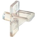 Slide-co 241946 Shelf Support Peg 1 4-inch Clear Plasticpack Of 12 