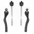 Front Inner And Outer Tie Rod Rack Steering End Kit Set Of 4 For 4matic W204 W207 