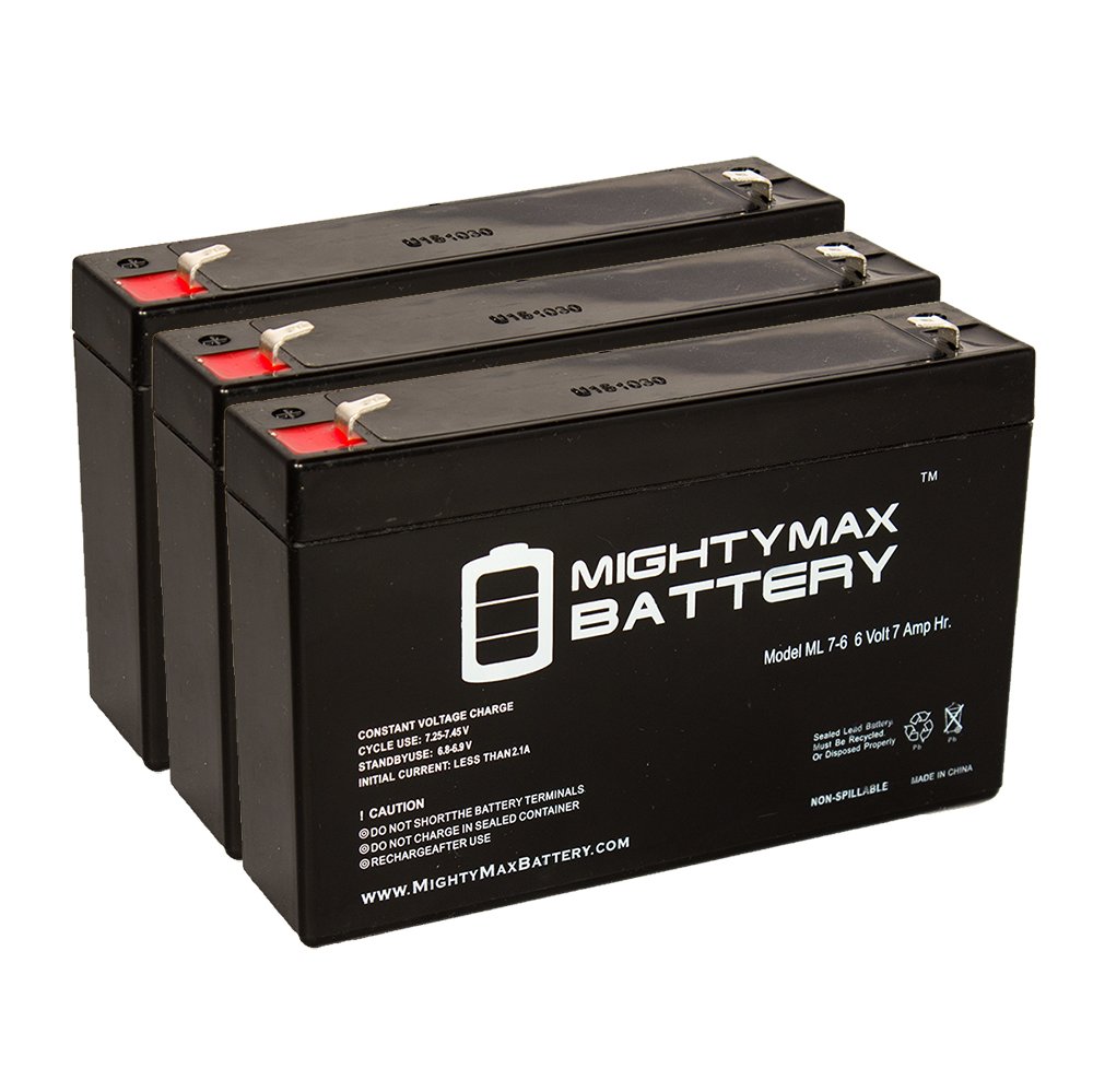 6v 7ah Replacement Battery For Empire Epp148 3 Pack Mighty Max Brand Product