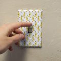 Miss Banana Plastic Wall Decor Toggle Light Switch Plate Cover 