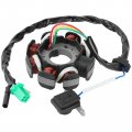 Magneto Stator Ac Ignition Coil 8 Pole 5-wire Compatible For Gy6 125cc 150cc 125 Atv Scooter Moped Go Kart Buggy Quad 4-stroke 