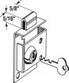 Defender Security S 4049 5 16 In Bolt Throw Steel Brass-plated Mailbox Lock With Offset Keyway Single Pack