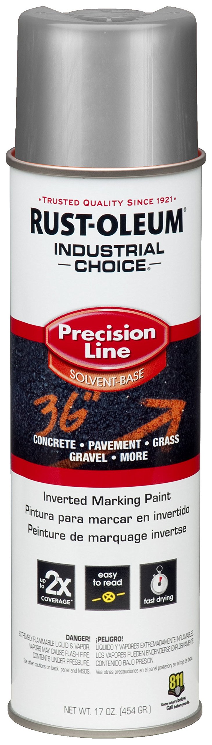 Rust-oleum 239007 Marking 17-ounce Silver