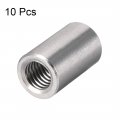 Uxcell M8 Round Connector Nuts 304 Stainless Steel Coupling Nut 20mm 0 78inch Length Pack Of 10