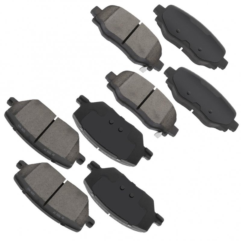 Automotive Replacement Brake Pads Front Rear Fit For Fiat 500x 2016 For 2017-2018 Jeep Compass 2016-2020 Renegade 2015-2019