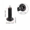 Uxcell M5x16mm Hex Socket Button Head Cap Bolts Screws Carbon Steel 50pcs
