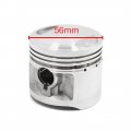 Uxcell 56mm Dia Silver Tone Metal Motorcycle Engine Piston Ring Set For Honda Cg125