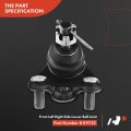 A-premium Set Of 6 Front Lower Ball Joint Inner Outer Tie Rod End Compatible With Toyota Corolla 1993-1995 Geo Prizm Fwd Only