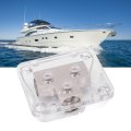 Power Distribution Block 2 Way Audio 0ga 1 In Out Distributor Connecting With Clear Cover Universal For Car Boat