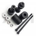 Smt-no Cut Frame Slider Crash Protector Compatible With 2003 2004 2005 2006 Kawasaki Z1000 Black B00ruemibi