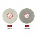 Uxcell 6-inch Grit 240 600 Diamond Coated Flat Lap Wheel Grinding Sanding Polishing Disc 2pcs