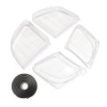2pcs Headlight Lens Cover W Sealant Glue Left And Right Side For Lexus Lx470 1998-2007 