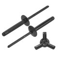 50pcs 5 32 X1 Aluminum Large Head Tri Grip Rivets Flange For Diy Sheet Metal Automotive Repairs Furniture Marine Boat Black 