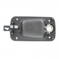 Navistar Rxt 2008 Door Handle Driver And Passenger Side Pair Front Exterior Black Bezel With Chrome Lever Key Hole Base