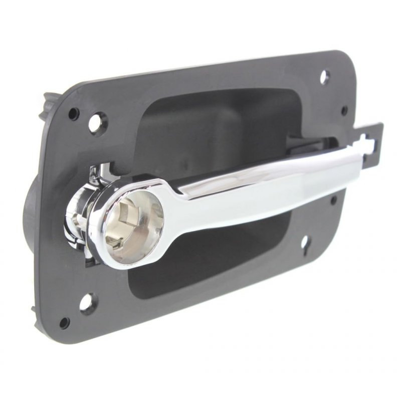 Navistar Rxt 2008 Door Handle Driver And Passenger Side Pair Front Exterior Black Bezel With Chrome Lever Key Hole Base
