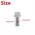 Minho Motorcycle High Strength Grade 8 Metric Flanged Hex Bolts M6-1 0 14 Applied To Engine 20pcs