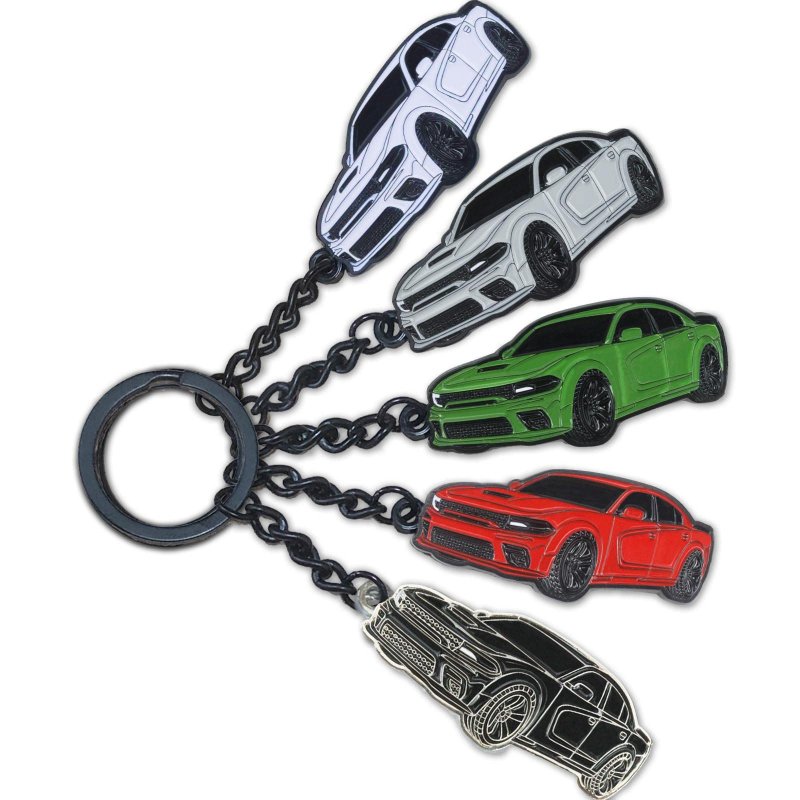 Glahorse For Dodge Challenger Dakota Charger Srt Avenger Durango Caravan Keychain For 392 Scat Pack Accessories 2015-2022