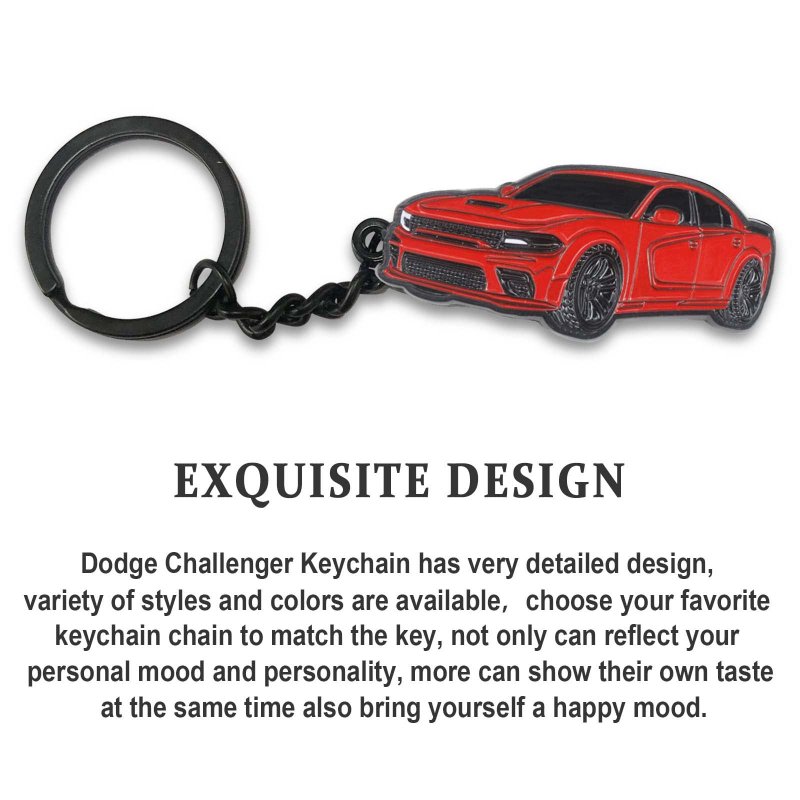 Glahorse For Dodge Challenger Dakota Charger Srt Avenger Durango Caravan Keychain For 392 Scat Pack Accessories 2015-2022