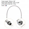 Uxcell 28 Inch Long Faucet Supply Line Connector 2pcs G1 2 Female Compression Thread X M10 Male Braided 304 Stainless Steel