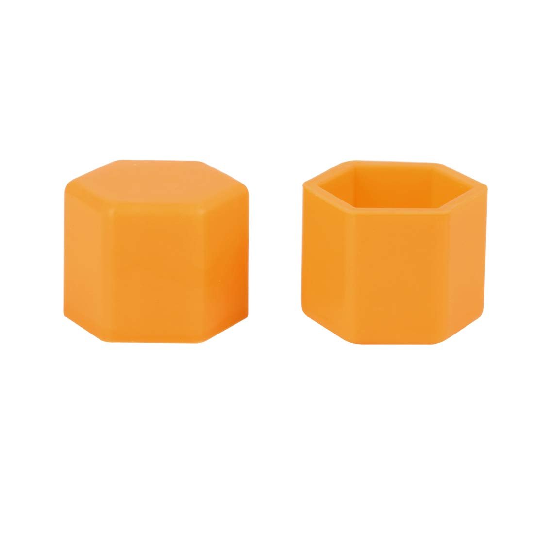 20pcs 21mm Universal Orange Silicone Wheel Nut Lug Hub Screw Rim Bolt Covers Tyres Caps For Automotive