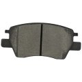 Front D1844 Ceramic 4pcs W Hardware Disc Brake Pad Set 