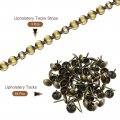 Uxcell 3pcs Upholstery Tacks Strips 1meter Glossy Decorative Nail Trims For Sofa Headboard Chair Furniture With Nails 11mm