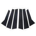 6pcs Black Car Window B Pillar Posts Trim Moulding Cover For Porsche Macan 2014 2015 2016 2017 2018 2019 2020 2021 2022 