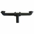 Lasco 03-4207a Black Plastic Tubular 1 2-inch Disposal Drain Assembly Slip Joint End Outlet Baffle Tee 12-inch Flanged 