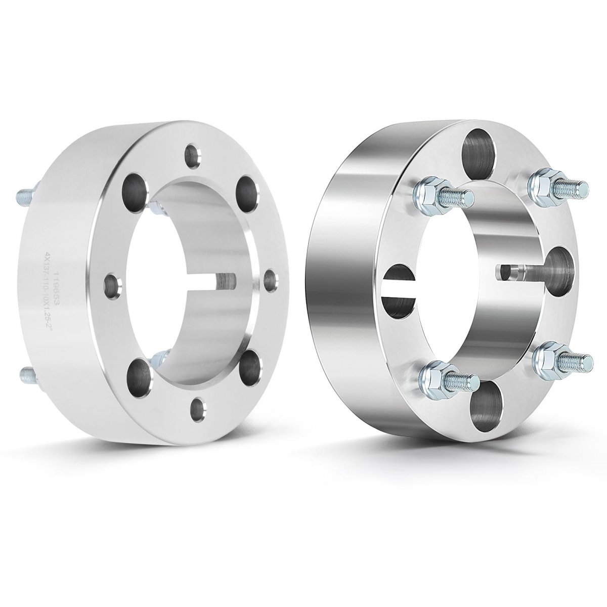 2x 4x137 To 110mm 2 With 10x1 25 Wheel Spacers 4 Lug Fit For Prairie 650 Outlander 400 800