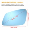 Uxcell Car Left Driver Side Mirror Glass Replacement W Backing Plate For Bmw 535i Gt 2010-2017 740li 550i 528i 760li 530i 750li