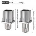 Uxcell Adjustable Table Legs 3 8 Stainless Steel Feet Fit For 1-1 2 Square O D Tubing Set Of 4