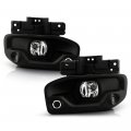 Night Edition Style Halogen Fog Lights Driving Lamps For 2019-2023 Ram 2500 3500 Pickup With Bezels Brackets Wire Harness On 
