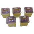 Sbfc-lpj Type 60 Amp Cartridge Fuse 5-pack Slow Blow Yellow Pec 3462 Low Profile 