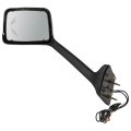 Truck Hood Mirror Fit For International Lt 625 A Pc Left Side Small Manual Control Turn Signal Light With Chrome Housing 