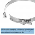 Uxcell 1pcs T-bolt Hose Clamps 227-239mm 8 94 -9 41 Id Range Stainless Steel Radiator Intake Clamp For Truck Exhaust