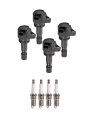 Set Of 4 Ignition Coil Packs And Iridium Spark Plugs For Honda Civic Hrv Acura Ilx Uf672 099700181 9407 C1823 1 8l 2 0l L4 