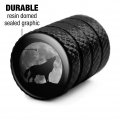 Wolf Howling Moon Silhouette Tire Rim Wheel Aluminum Valve Stem Caps