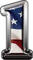 Reflective American Flag Number 1 