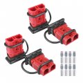 Muyi 6-10 Gauge 50a Battery Cable Quick Connect Disconnect Wire Harness Plug Connector For Recovery Winch Auto Car Trailer 4pcs 
