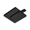 Juno Lighting R21bl End Feed Connector And Outlet Box Cover 120 Volts Black 