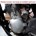 Motorcycle Screw Nuts 30pcs Motorbike Nut Bolt Cap Cover Decoration For Yamaha E
