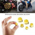 Motorcycle Screw Nuts 30pcs Motorbike Nut Bolt Cap Cover Decoration For Yamaha E