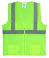 Cordova Safety Products Vs271p3xl Polyester Mesh Class Surveyors Vest With 2 Reflective Tape 3x-large Lime 